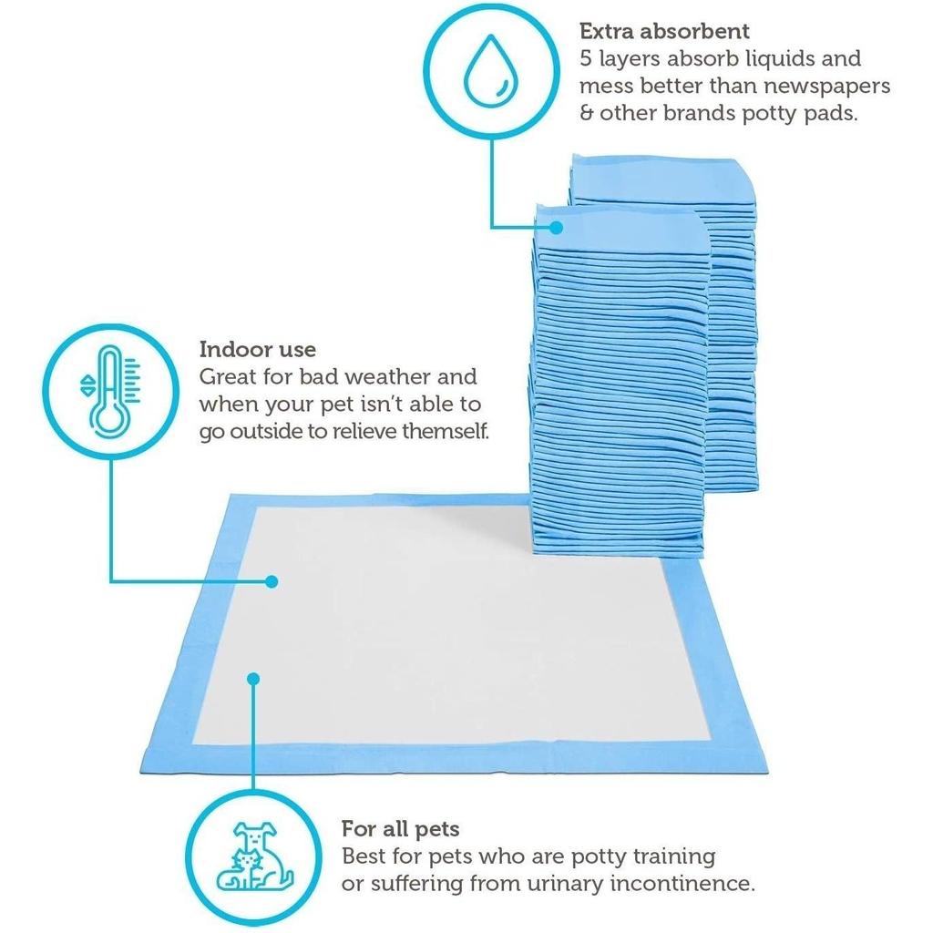 50/100-упаковка: Подушечки для щенков Подушечки для собачьей мочи для приучения к горшку Собаки и кошки Подгузники для домашних животных