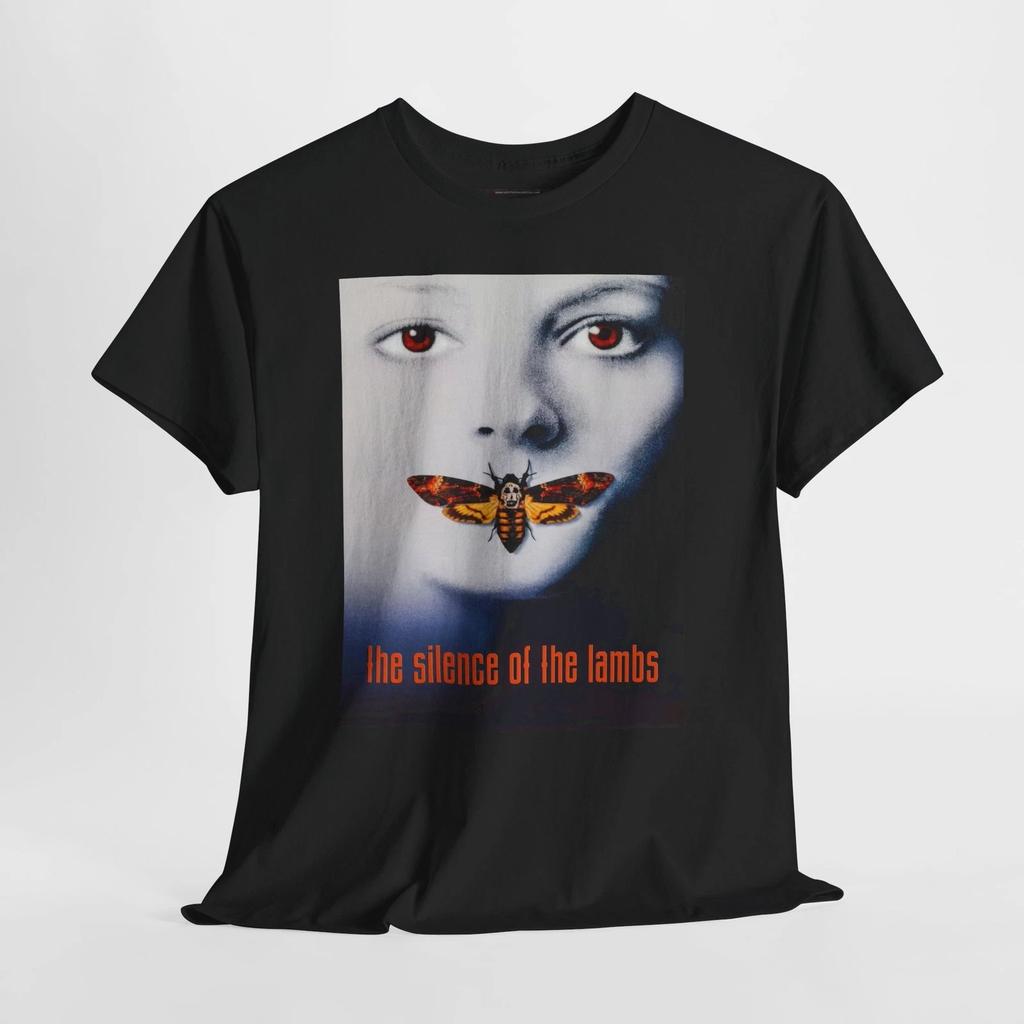 The Silence of the Lambs 1991 Retro Movie Poster Horror Unisex Graphic T-Shirt