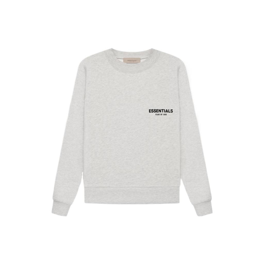 Fear of God Essentials Свитшот с круглым вырезом из флиса с логотипом в тон Унисекс Свитшот Светло-овсяный FOG-SS22-416