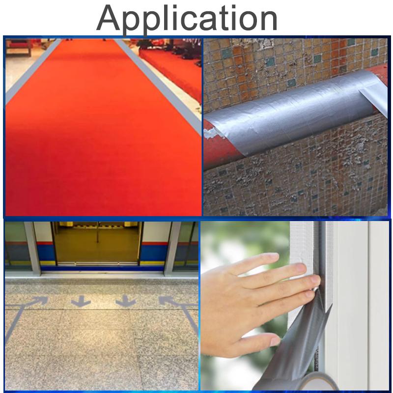 Утолщенная тканевая клейкая лента, супер липкая, водонепроницаемая, для склеивания ковров, напольного покрытия, прочная, для промышленного ремонта, комплекты 20/60 мм