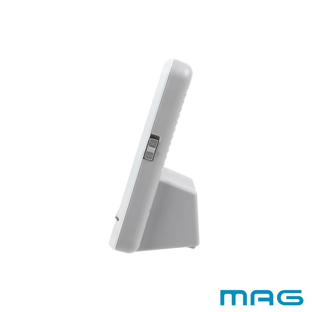 МАГ Будильник Настольный Электронный Белый Часы Noah Precision, Часы, Цифровые, Радиоуправляемые часы, Термометр, Гигрометр, Термогигрометр, Календарь,