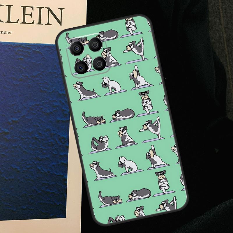 Cartoon Schnauzer Dog Case For Honor X9b X9c X8b X9a X8a X8 X9 50 70 90 Lite Honor 200 Pro Magic 7 5 6 Lite Cover