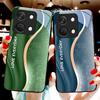 Бархатный градиент синий для OnePlus Nord 3 5 6T 7 Pro 8 12 10T Reno8 Lite 5G 10R Nord N30 Чехол из закаленного стекла для телефона Черный