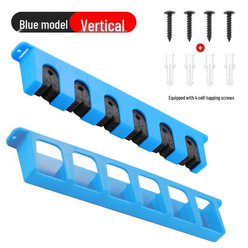 Multi-functional Wall-mounted Fishing Rod Rack - Hole-free Display and Storage