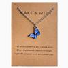 Summer Colorful Butterfly Pendant Necklace For Women Female Clavicle Chain Fashion New Design Jewelry Party Gift
