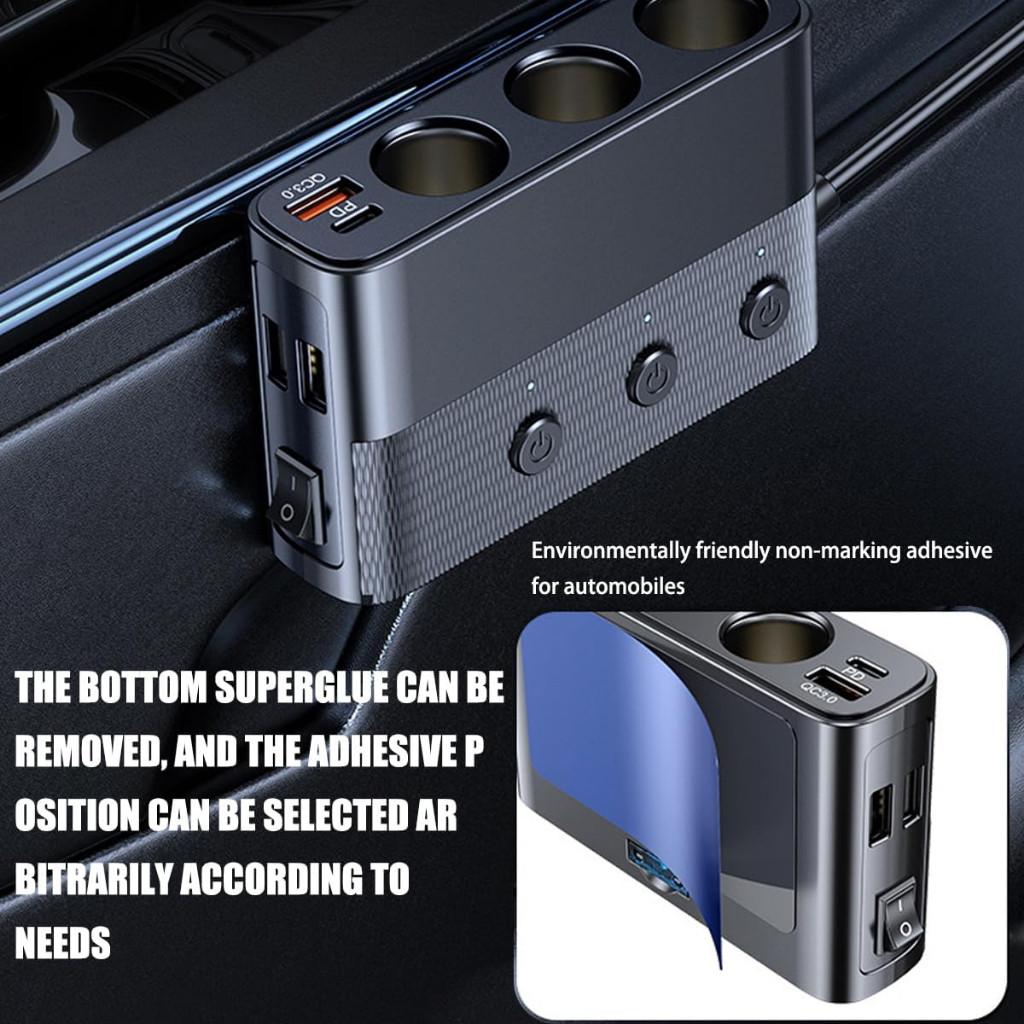 Портативное автомобильное зарядное устройство Quick Charge 3.0 и USB 20 Вт Адаптер прикуривателя 128 Вт Высокая мощность 12 В/24 В Автомобильный разветвитель