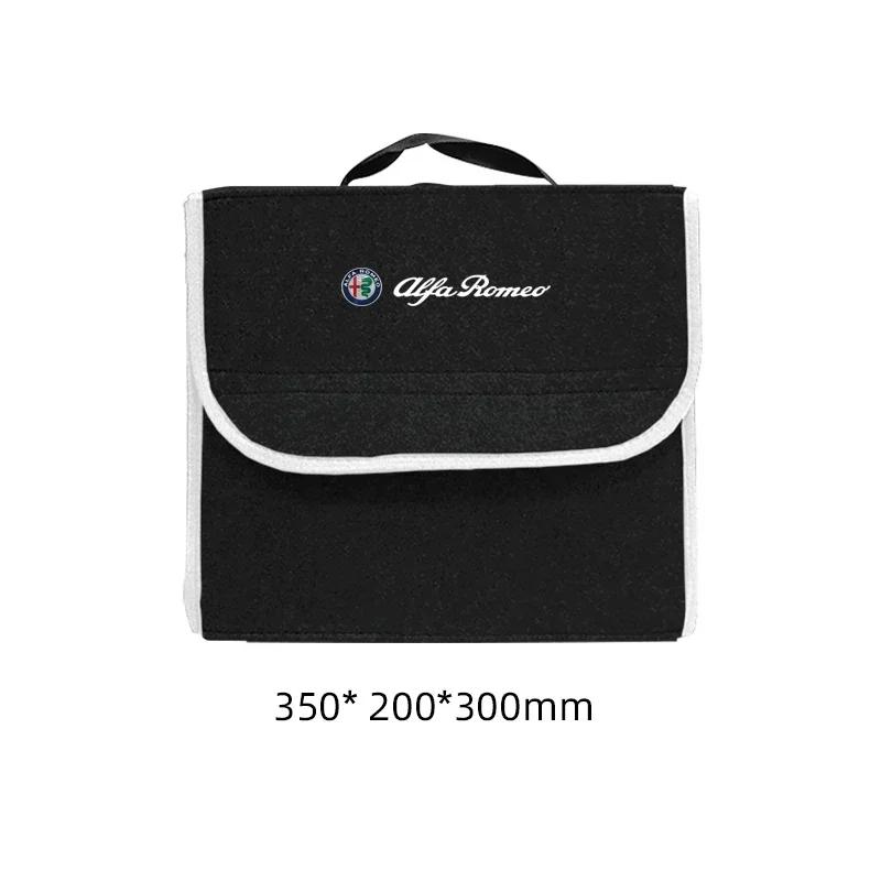YCSBJ1 Car Trunk Storage Box Organizer Foldable Stowing Tidying Container Bag For Alfa Romeo Sportiva Giulia Giulietta 159 156 Stelvio