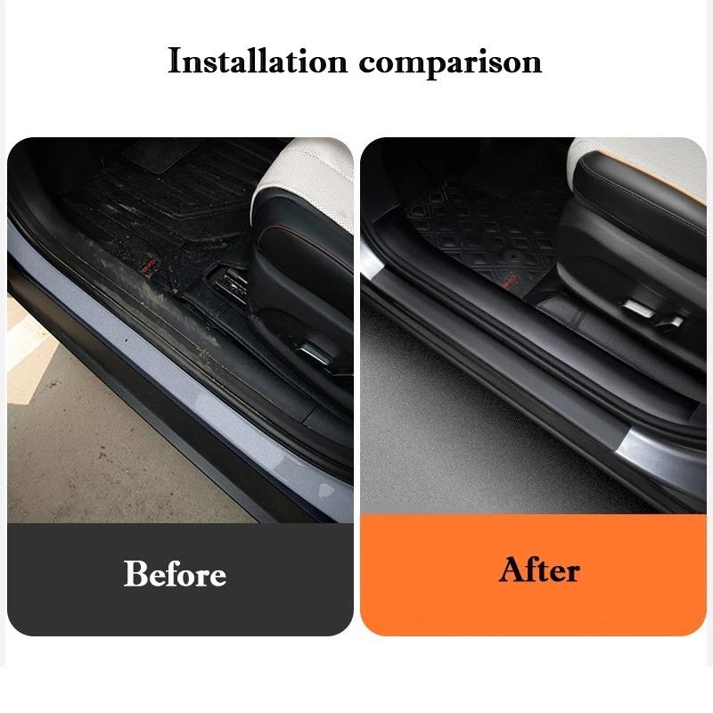 For Faw Hongqi H5 HS5 E-QM5 Car Threshold Strip Protective Stickers Door Trunk Anti Scratch Waterproof Protective Decor Film