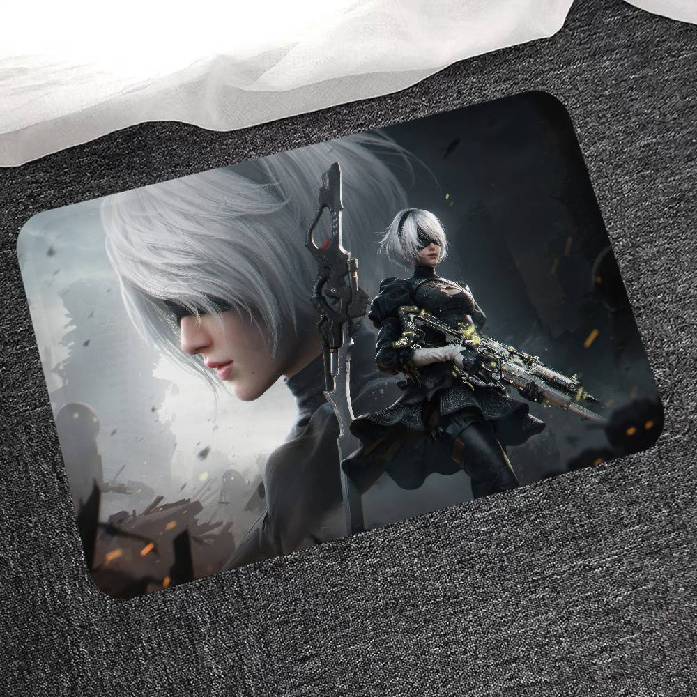 Игра NieR Automata Напольный коврик Прямоугольный Противоскользящий Домашний Мягкий Коврик для ванной Передняя дверь В помещении На улице Коврик Приветственный коврик