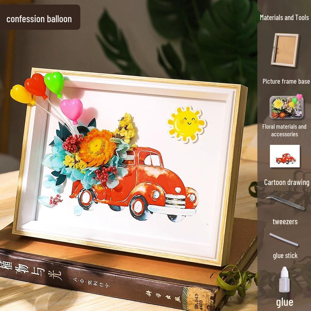 DIY Dried Flower Photo Frame Kit: Women's Day Gift & Children's Icebreaker Activity