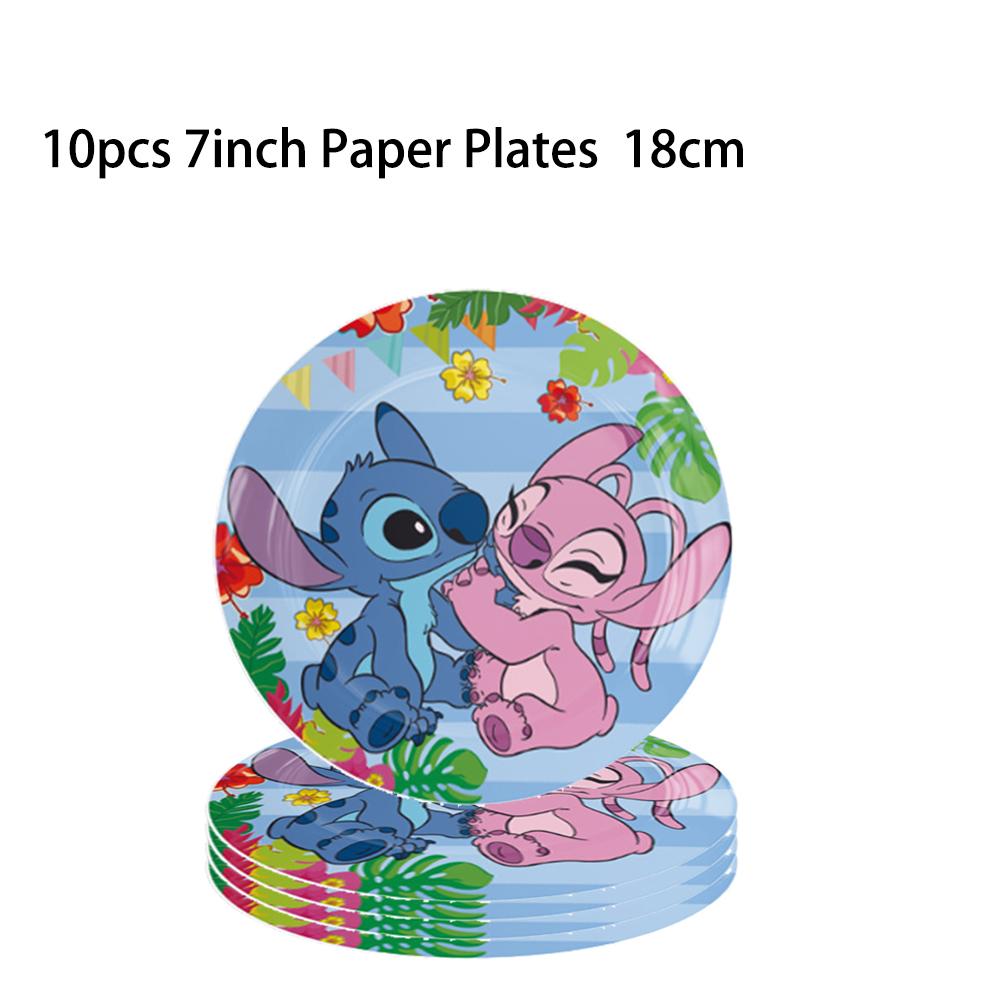 Lilo Stitch Birthday Party Complete Supplies Table Plate Cup Napkin Tablecloth Banner Spiral Gift Bag Birthday Party Decor Set