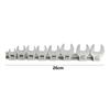 8Pcs Portable Replaceable Drive Crowfoot Wrench 3/8 Inch Movable Ratchet Wrench High Quality 10 To 19mm L-shaped Wrench