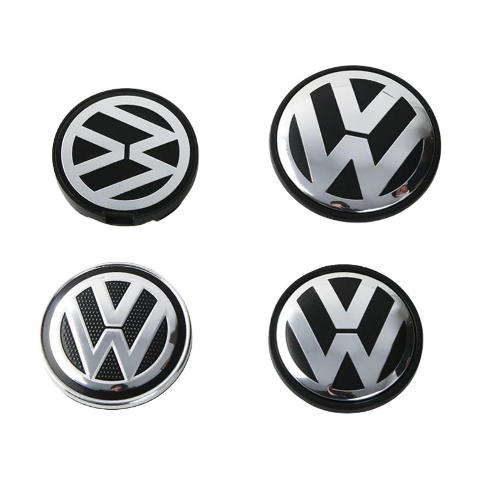 4pcs Wheel Center Hub Caps 55mm 56mm 65mm 70mm 76mm wheel cover For VW Polo Golf 4 5 6 7 Touran CC Passat B5 B6 B7 accessories