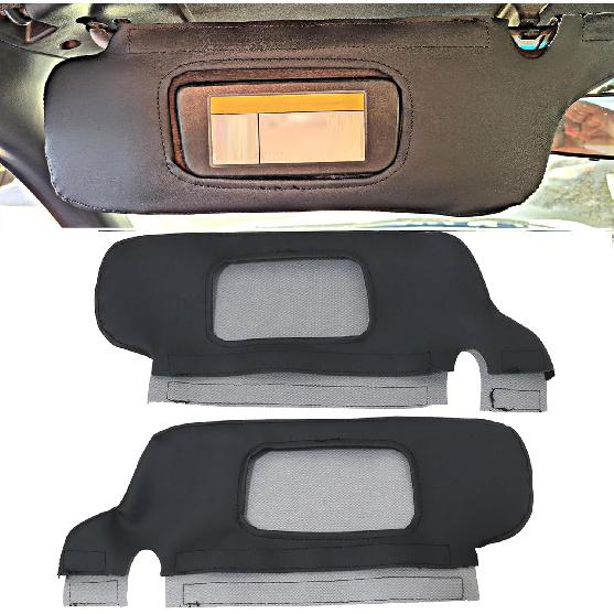 GXARTS Pair Left Driver and Right Passenger Repair Sun Visor Replacement Cover Black Fit for Ford Mustang 1994 1995 1996 1997 1998 1999 2000