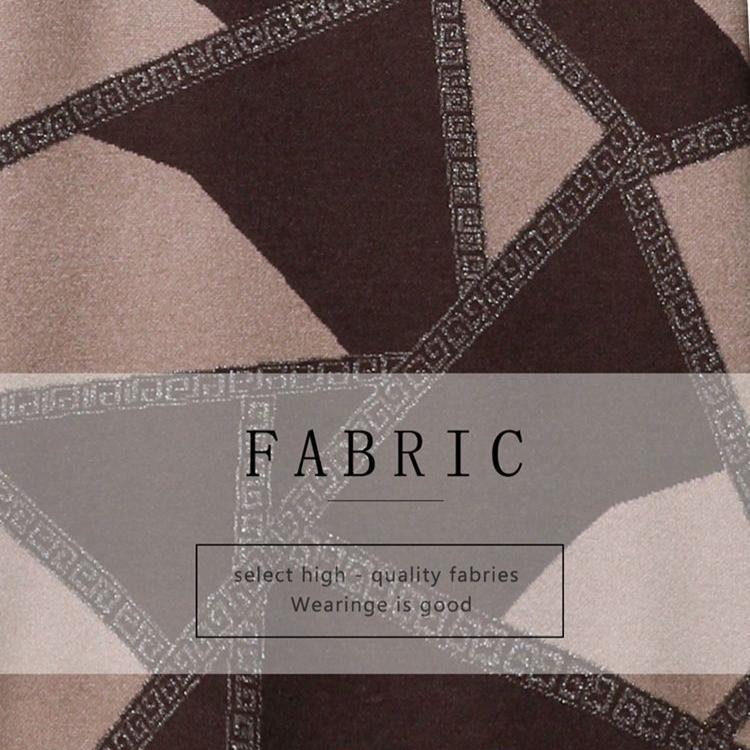 Высококачественное трикотажное платье больших размеров, осенне-зимнее платье-свитер с принтом средней длины, А-силуэт, плотное свободное платье-свитер длиной до колена