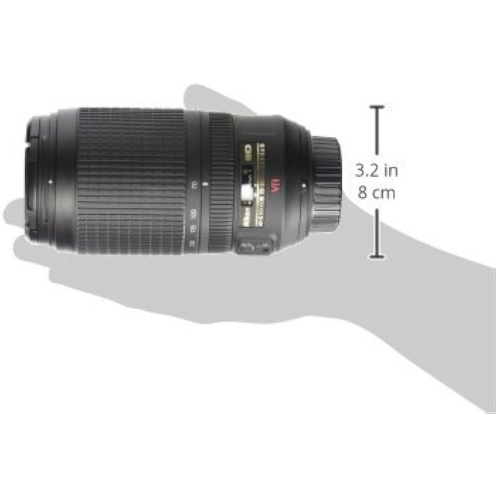 Nikon Телеобъектив с зумом AF-S VR Zoom Nikkor 70-300mm f/4.5-5.6g IF-ED совместимый с полнокадровыми камерами