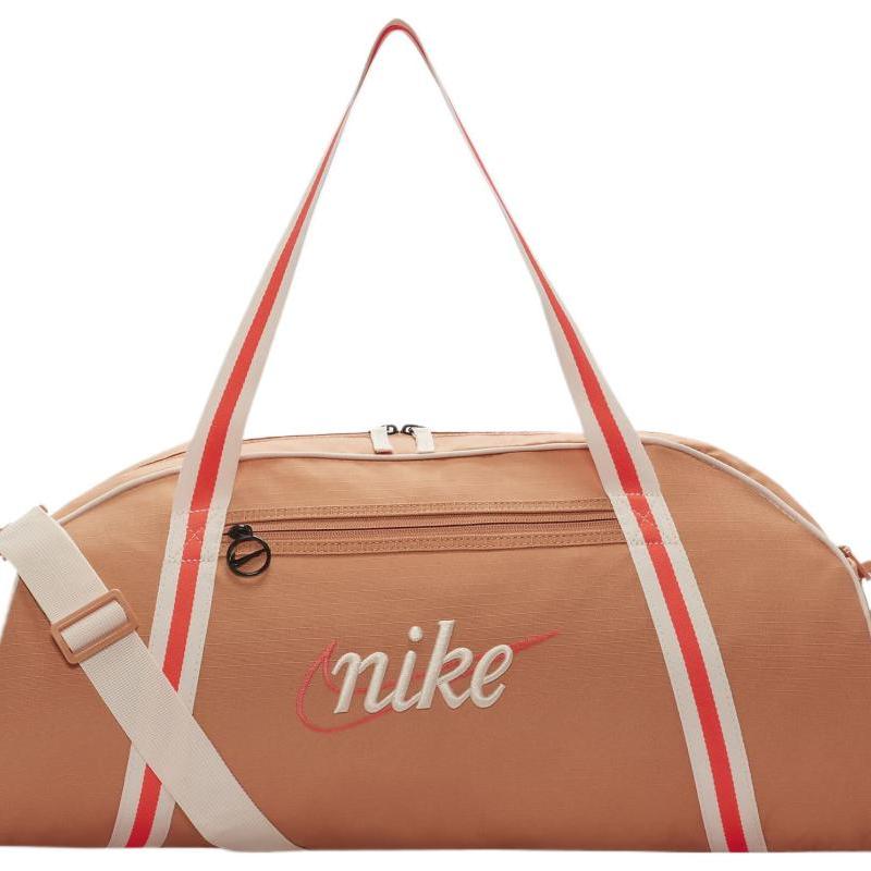 Nike Polyester Training Bag, Handbag, Shoulder Bag, Crossbody Bag, Gym Bag Tubas Unisex Amber Brown & Bright Dark Red Casual DH6863-225