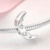 925 Sterling Silver Charm Pink Cz Beads Jewelry Making Fit Original European Charms Bracelets