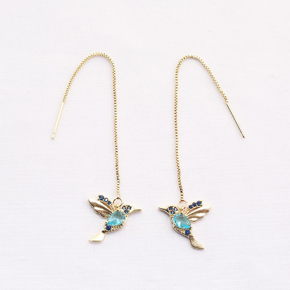 Vintage Glossy Arc Bar Long Tassel Drop Earrings for Women Gold Color Geometric Jewelry Luxury Hanging Pendientes