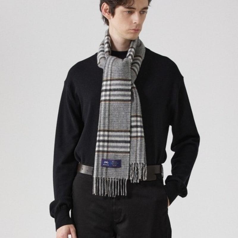 ABRAHAM MOON Шарф из мериносовой шерсти 25 см - Harrison Natural