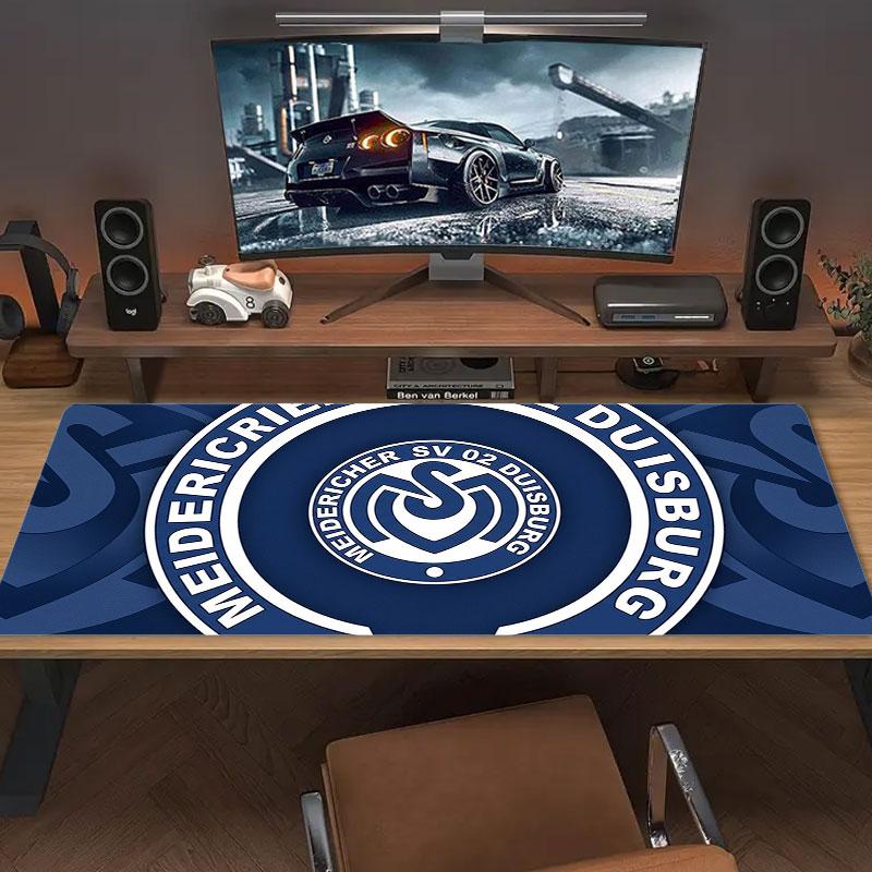 MSV Duisburg Коврик для мыши большого размера Большое игровое коврик-подушка для стола Нескользящий для ноутбука планшета Большой коврик для мыши XXL Коврик Мини-ПК Игровой коврик С заблокированным краем