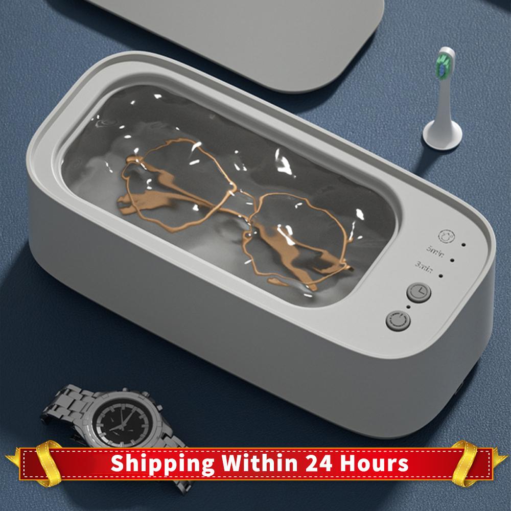 Ультразвуковые очистители Многофункциональные высокочастотные вибрационные очистители с раковиной 500 мл для очков/брекетов/расчесок/бритв/кистей для макияжа