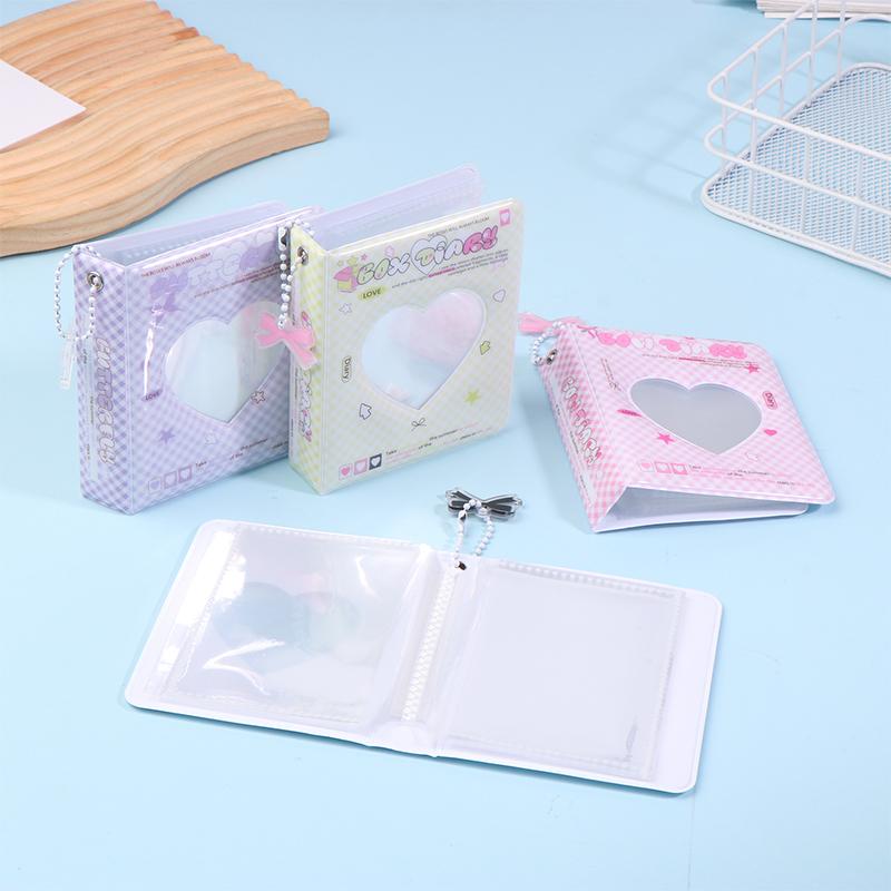 Ins Style Cute 3-Inch Love Album 36 Pockets Card Binder Mini Photocard Holder Kpop Idol Pictures Collection Storage Case