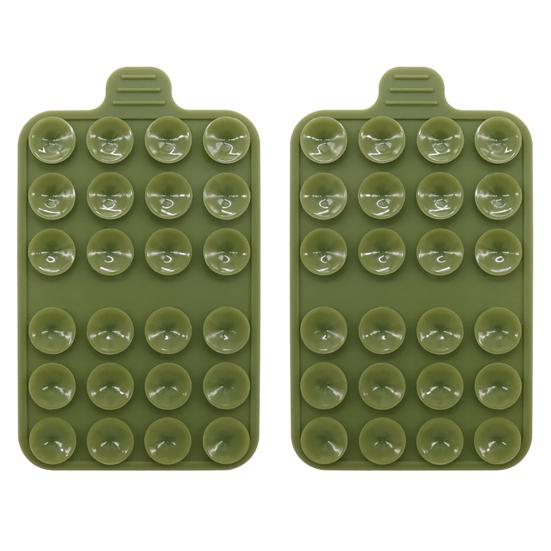 2 упаковки силиконовых чехлов с присоской для крепления телефона, клейкая ручка для фиксации рук на зеркальных гладких поверхностях