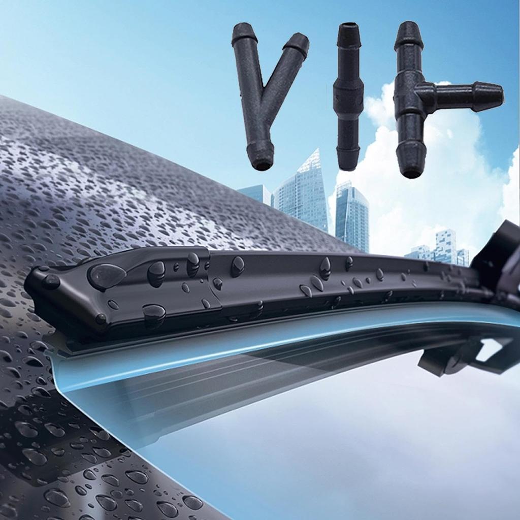 Комплект шланга омывателя лобового стекла, Замена соединителя форсунки омывателя - Комплект для ремонта шланга стеклоочистителя с