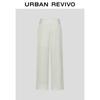 UR 2025 Autumn Women's Textured Wide-Leg Commuter Pants