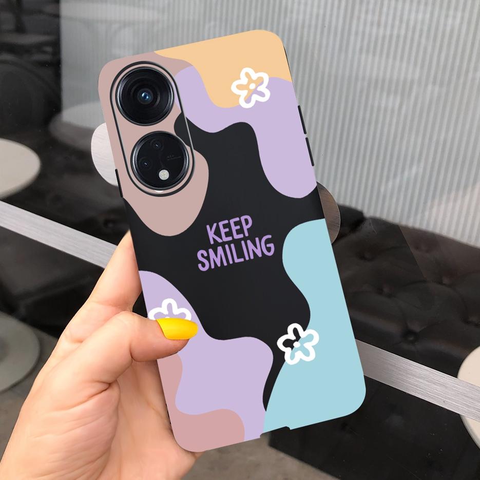 For Oppo Reno 8T 4G Case CPH2481 Luxury Art Printed Cover Silicone Soft TPU Phonw Case For Oppo Reno8 T 5G Reno 8T Reno8T Bumper