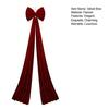 Christmas Bow Decoration Velvet Tree Topper Bow for Christmas Tree Wreath Home Room Wall Backdrop Decor