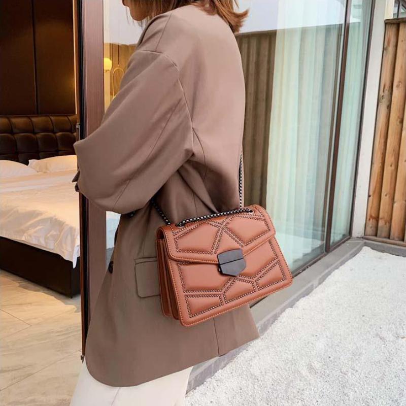 Advanced Westernized Women's Shoulder Bag Versatile Chain Underarm Bag Single Shoulder Crossbody Bag Ins Style Small Square Bags