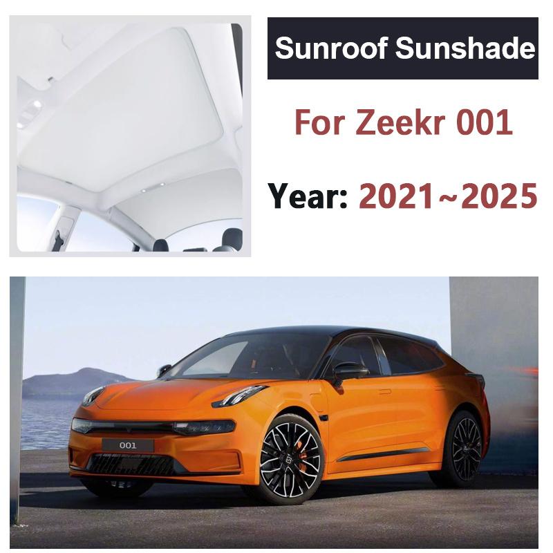 For Zeekr 001 2021 2022 2023 2024 2025 Sunroof Sunshade Insulation Electrostatic Adsorption Skylight Shades Visors Accessories