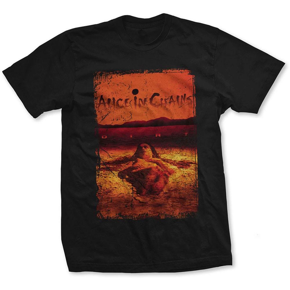 Men's Alice In Chains Dirt Album Cover Slim Fit T-shirt Medium Black