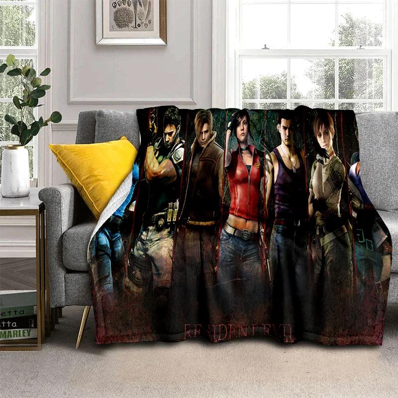 3D R-Resident Evil Gamer Games Одеяло, мягкое одеяло для дома, спальни, кровати, дивана, пикника, путешествия, офиса, отдыха, одеяло, детское одеяло