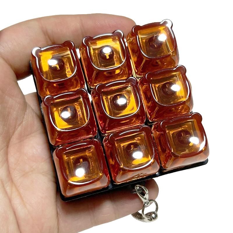 1/9 Keys Mechanical Keyboard Axis Tester Button Keycap Keychain Keyboard Keychain Toy Finger Keyboard Caps Toy