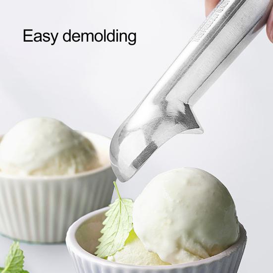 Ложка для мороженого с толстой ручкой, пищевая, антипригарная, антифризная, многофункциональная ложка, кухонная утварь, алюминиевый сплав, ложка для арбуза, десерт