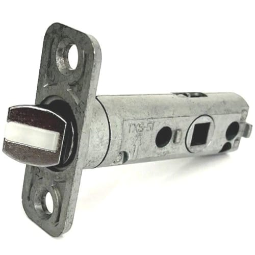 NAGASAWA TXS Latch Lock for Lever Handles, TXS-51 (formerly TW-51 and TX-51). Keyless Lock for Living Rooms, Bedrooms, Etc. (not for Toilets). Left-ri