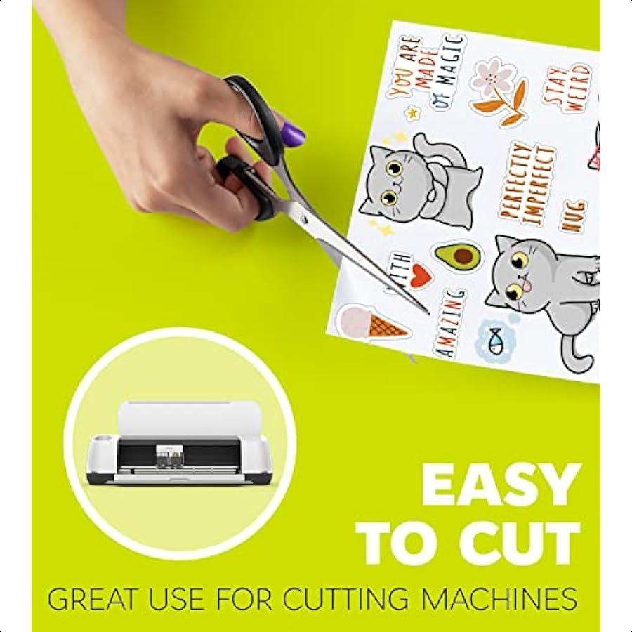 Премиальная печатная виниловая бумага для наклеек для струйного и лазерного принтера 20 листов белой матовой бумаги для наклеек водостойкость долговечность клей