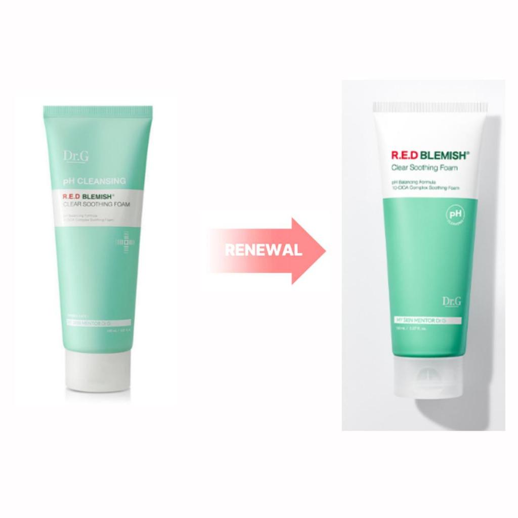 DR.G RED BLEMISH ПРОЗРАЧНАЯ УСПОКАИВАЮЩАЯ ПЕНКА 150мл