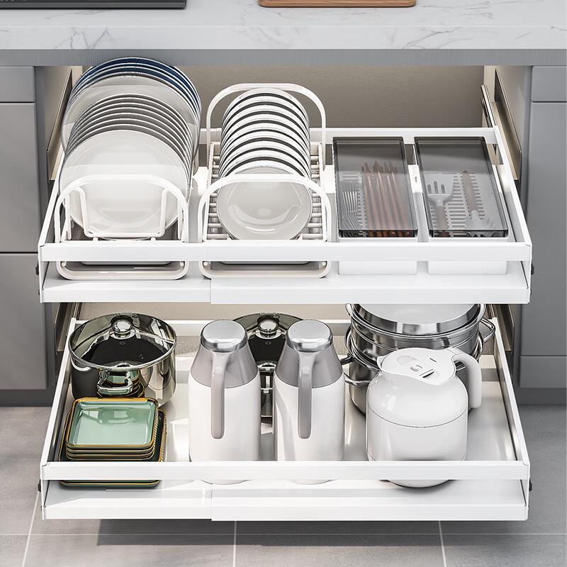 Hongfu Expandable Double-Layer Kitchen Dish Rack