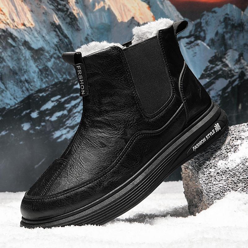 Мужские ботинки, качественные высокие кроссовки, кроссовки для мужчин, удобные зимние кроссовки для походов по снегу, зимние ботинки для ходьбы для мужчин
