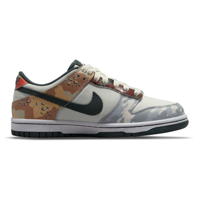 Nike Кроссовки Dunk Low Sail Multi-Camo GS DB1909-100