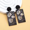 Fashion Black Flower Ladies Earrings