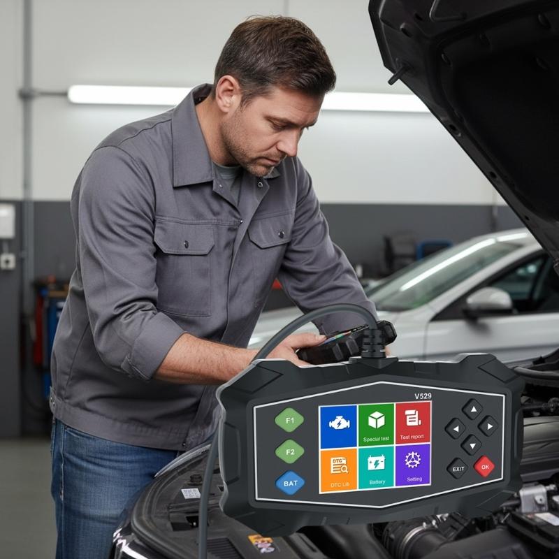 Многофункциональный автомобильный сканер OBD2 с обнаружением отложений углерода в двигателе в реальном времени для 12-вольтовых автомобилей. Инструмент для обслуживания двигателя.