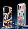 Магнитный чехол с рождественским элементом для iPhone 15/16/17 Pro Max - Прозрачный с полным покрытием