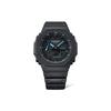 Casio G-Shock Серия с двойным дисплеем Ночной Неон Классическая Мода Восьмиугольный Тренд Спортивные Кварцевый Механизм Ремешок из Смолы Мужские часы Черный GA-2100-1A2PR