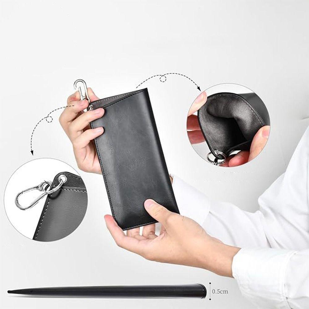 Solid Color Sunglasses Pouch PU Leather Hanging Sunglasses SunGlasses Holder Eyewear Accessories