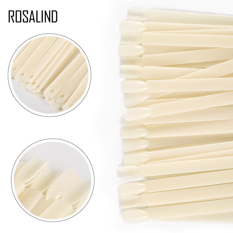 ROSALIND 32 шт., искусственные ногти, маникюр, веерообразная цветная карта, модель ногтя, цветная доска, гель-лак для ногтей, тренировочный цветовой круг